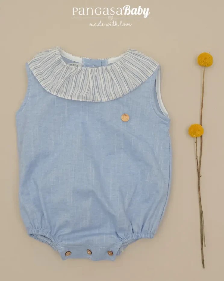 Pagliaccio  azzurro cotone