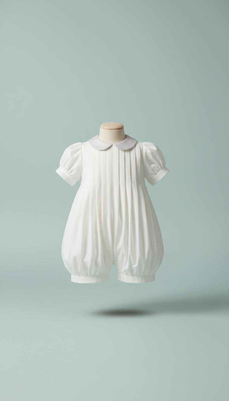 Vestito seta avorio bambina